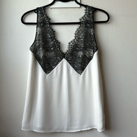 Babaton Black Lace V Neck Blouse - Picture 1 of 15